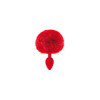 Plug anal pompon rouge 